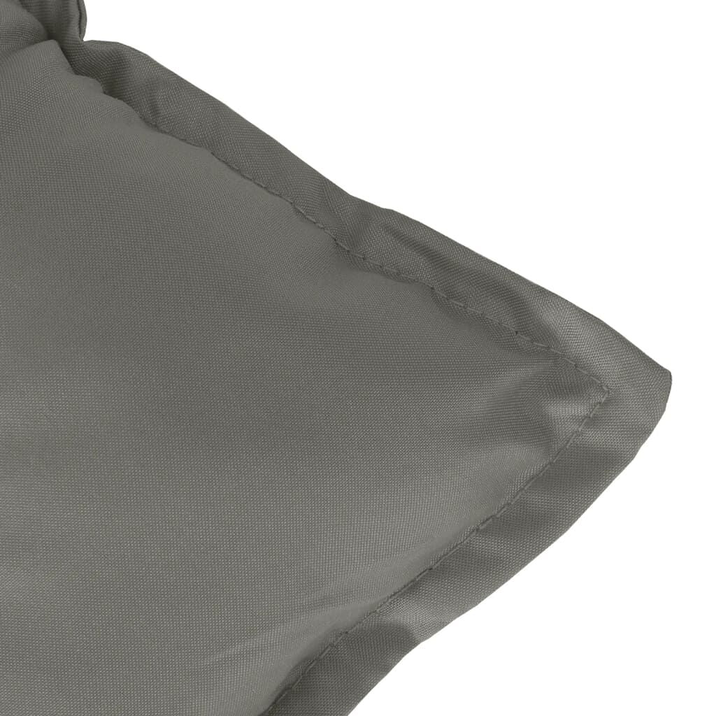 Perne scaun cu spătar înalt 4 buc. melanj gri 120x50x7cm textil