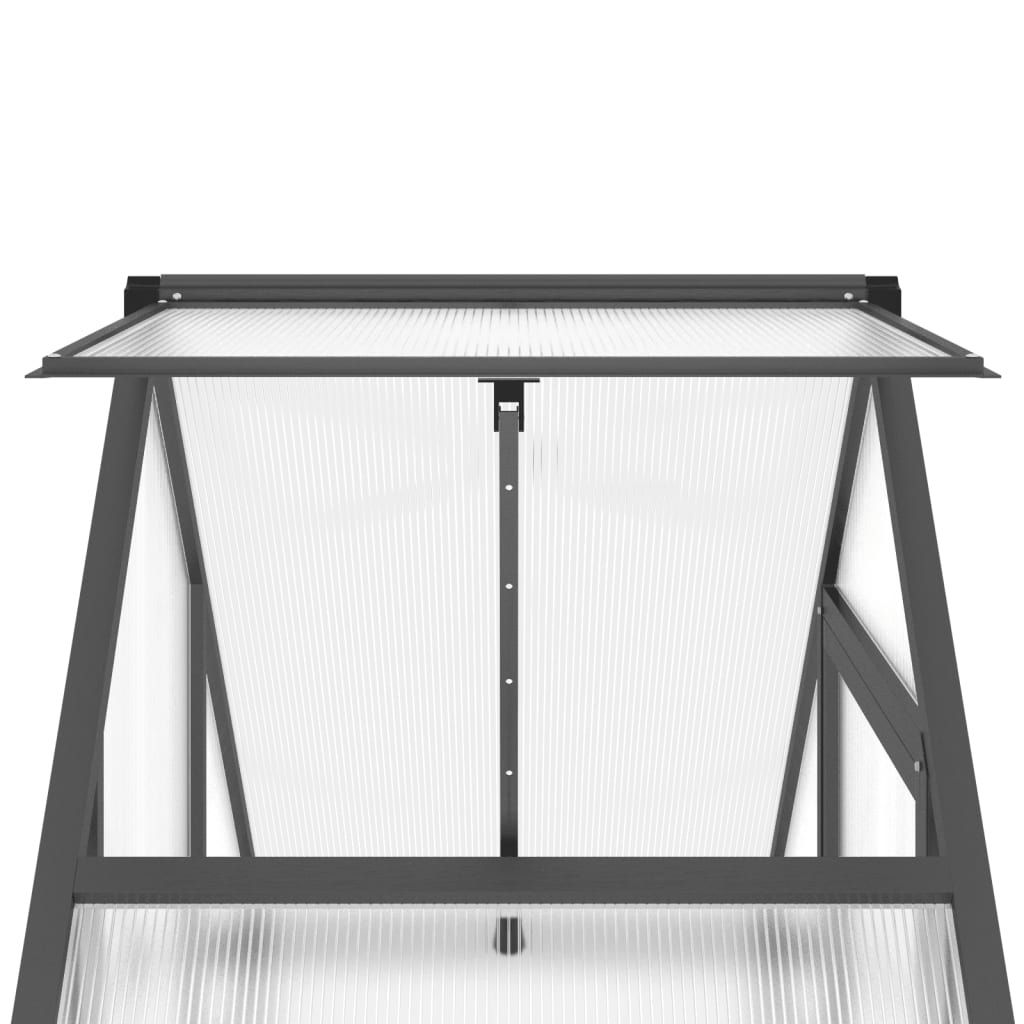 Sere cu cadru de bază, antracit, 169x58x202 cm, aluminiu