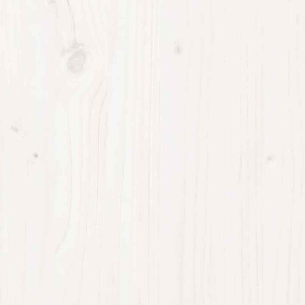 Birou cu sertare, alb, 100x50x78 cm, lemn masiv de pin