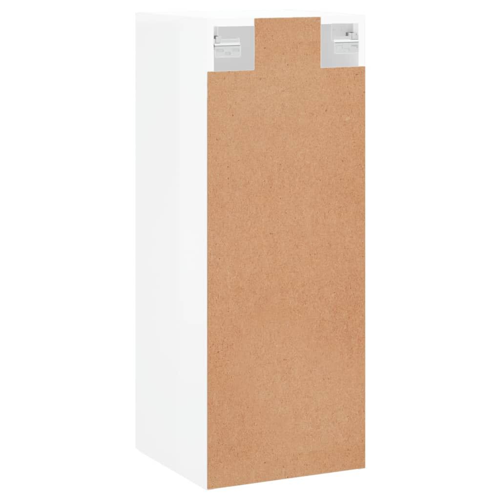 Dulap montat pe perete, alb extralucios, 34,5x34x90 cm
