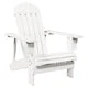 Scaun Adirondack, alb, 69x85x90,5 cm, lemn masiv de brad