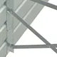 Strat înălțat de grădină maro, 400x80x45 cm oțel galvanizat